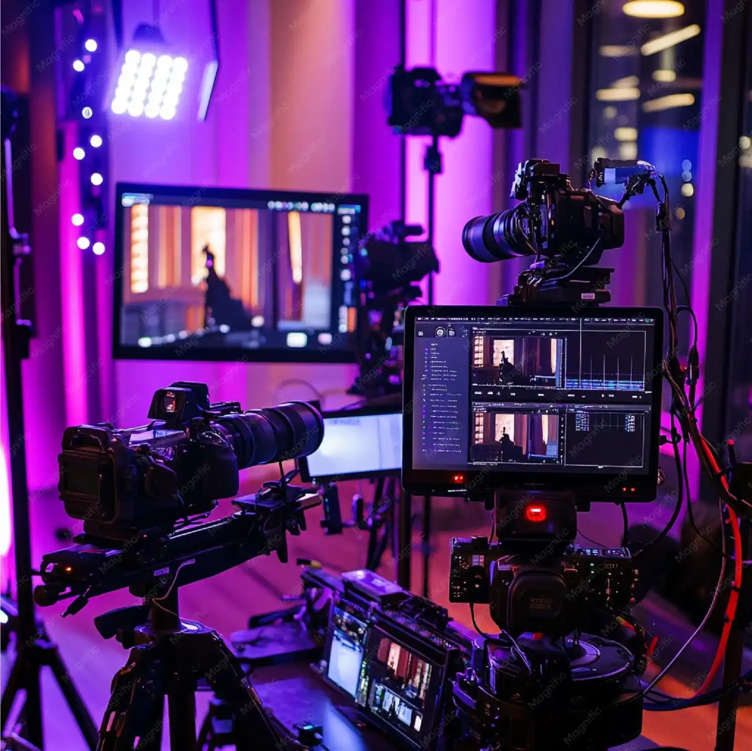 multi-camera live streaming setup at an atlanta conference — 247 Digital Media production crew