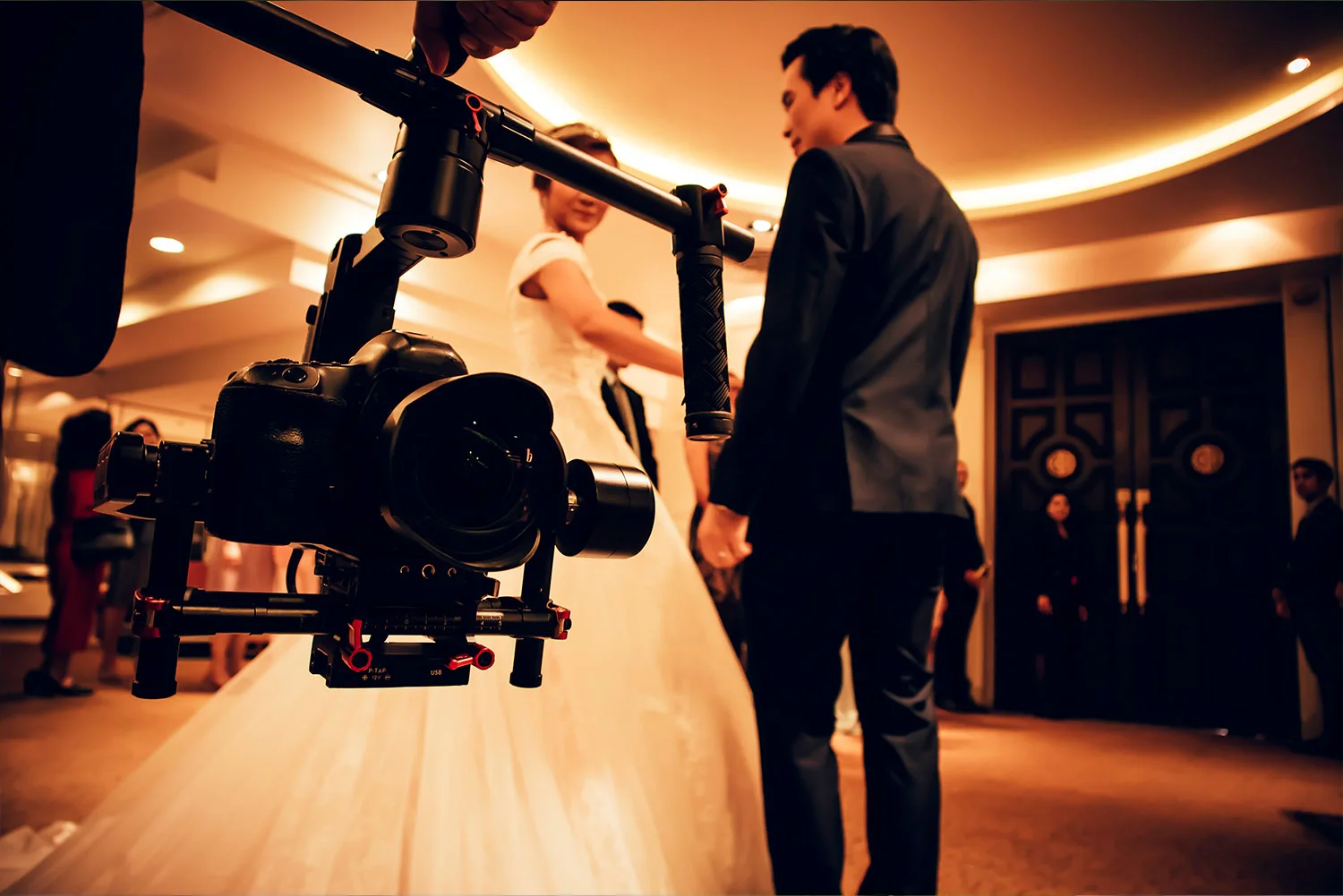Videographer during a Wedding