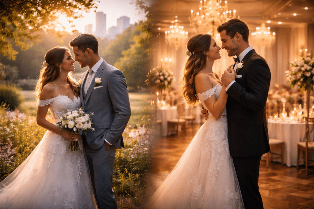 Outdoor vs Indoor Wedding Photography